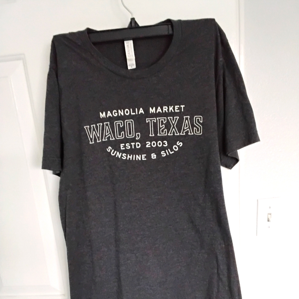 Bella Canvas Charcoal Gray Magnolia Market Waco, Texas Graphic Tee